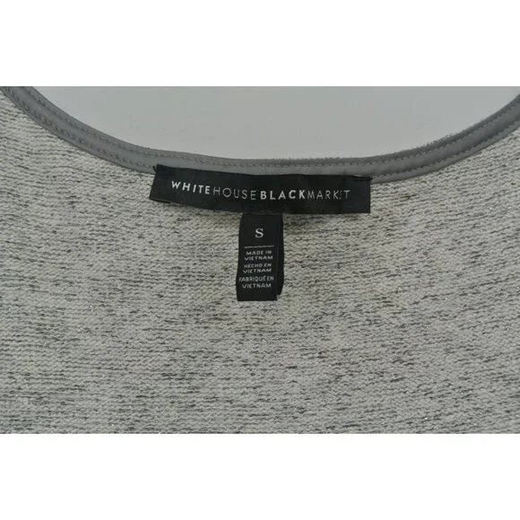 White House Black Market Gray Layered Knit Cowl Neck Sweater + Tank Set (Size S) - Picture 10 of 16